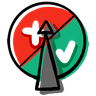 Yes or No Wheel Icon